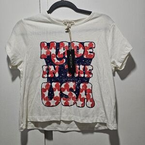 NWT Love Dazed Cropped Shirt, Extra Large